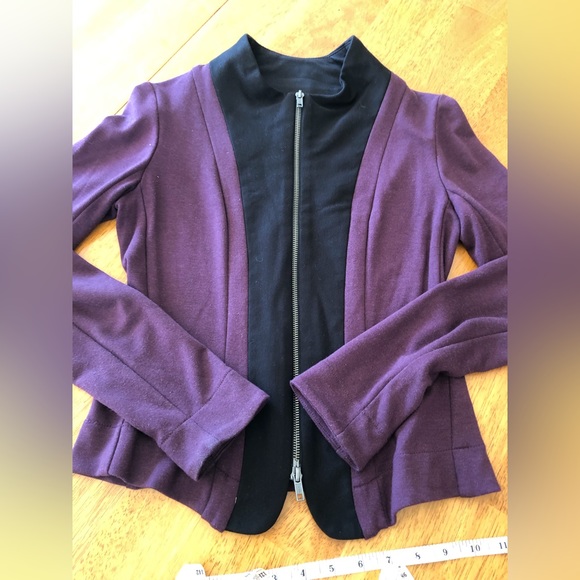 Christian Chenail jacket purple and black in Size 4 - Picture 1 of 11